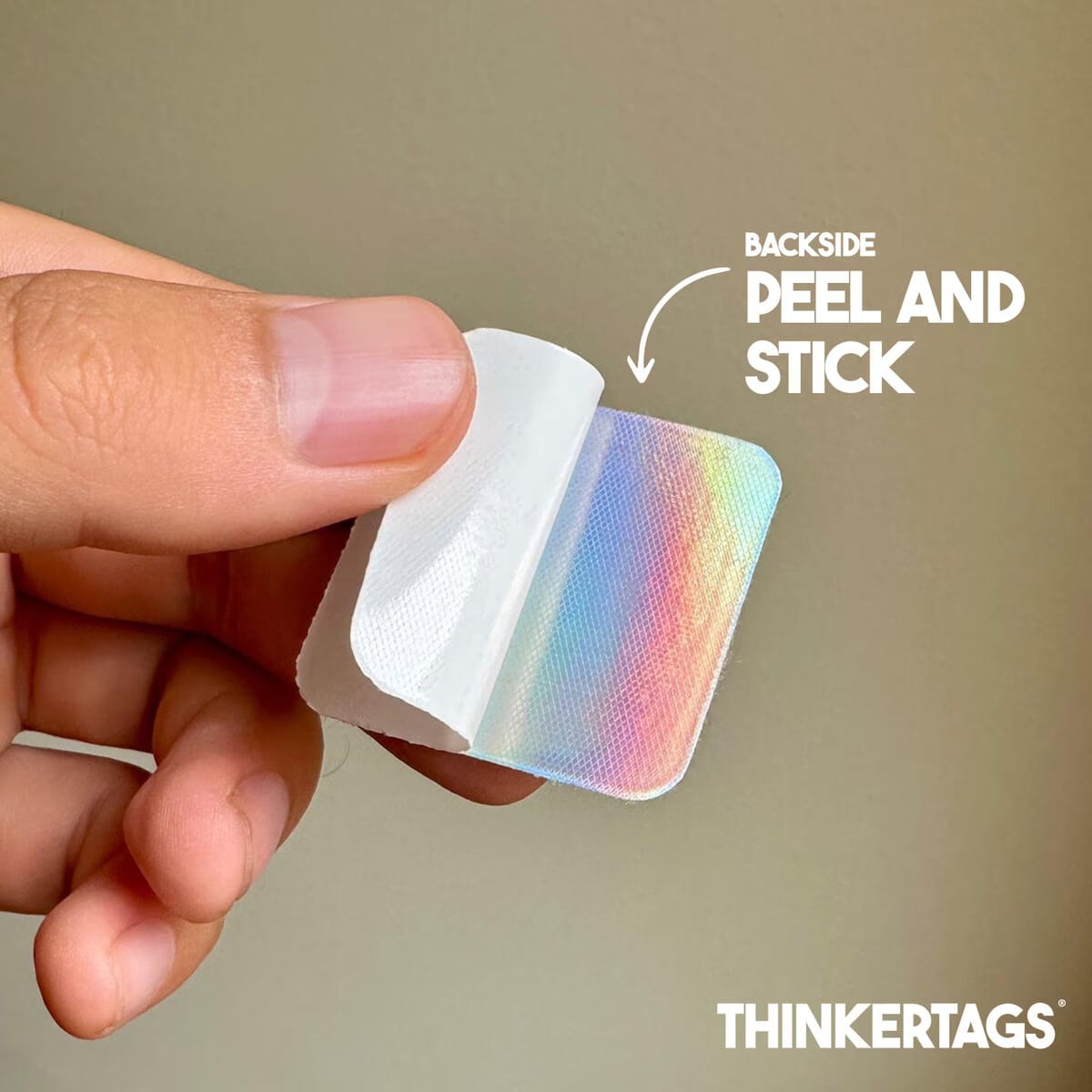 Backside of Thinkertag