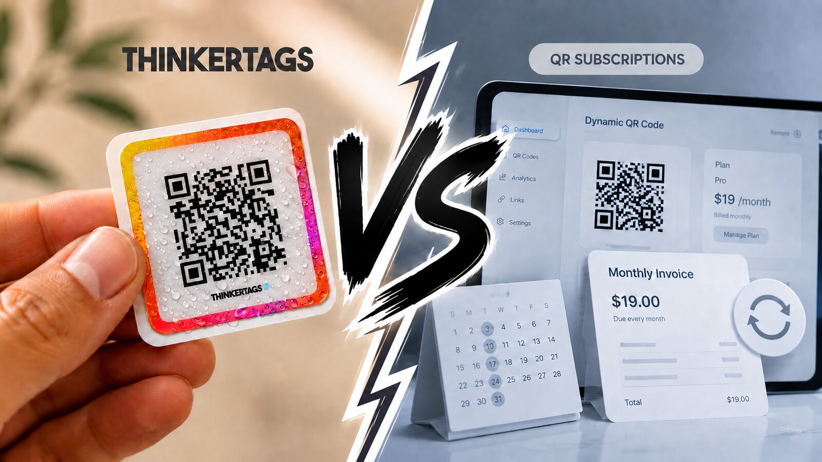 Was dynamische QR-Codes 2026 kosten: Sticker vs. Abo