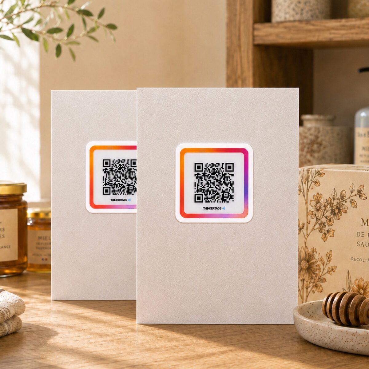 Opale de Feu — QR Code Stickers